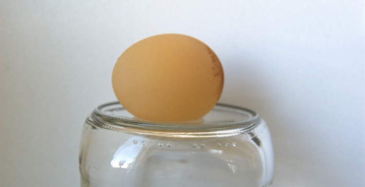 strange egg on jar