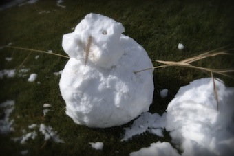 plaintive snowman