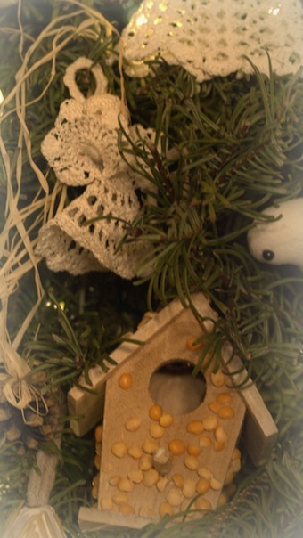 homemade birdhouse ornament---still, still, still