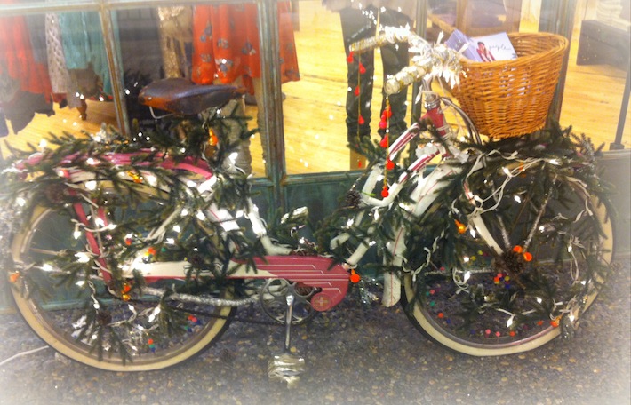 Holiday bicycle at Tyson's Corner