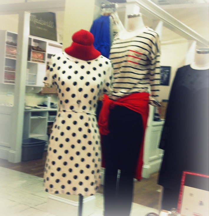 black spotted dress, Tyson's corner