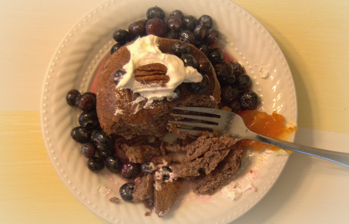 healthy pancakes with quinoa and black rice