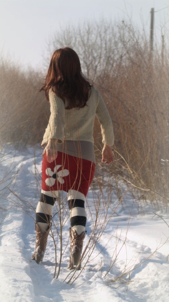 red wool sweater skirt, again #2