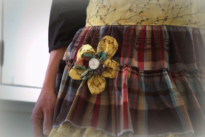 apron with embellishment