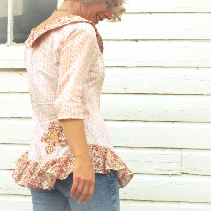 flirty ruffle refashion