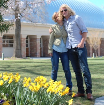 daniel in the daffodils, curls in my eyes