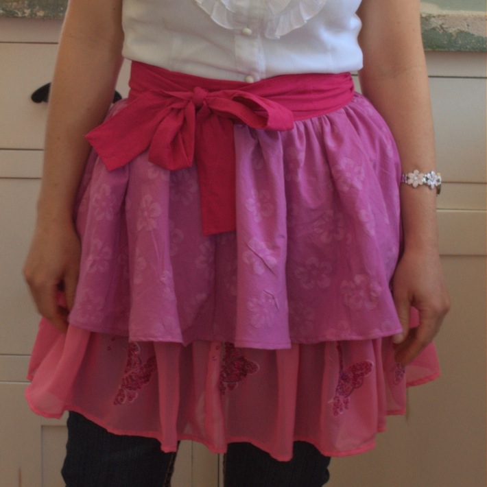 Homemade Apron in Pink