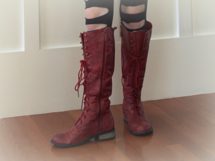 red boots