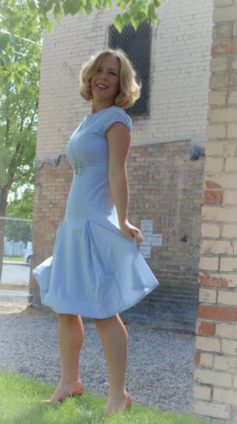 gray summer dress