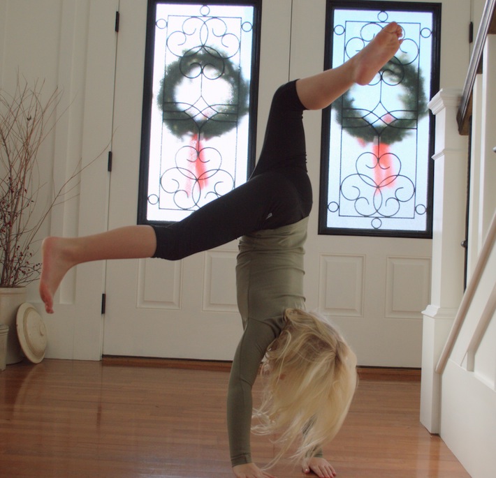 Christmas handstand