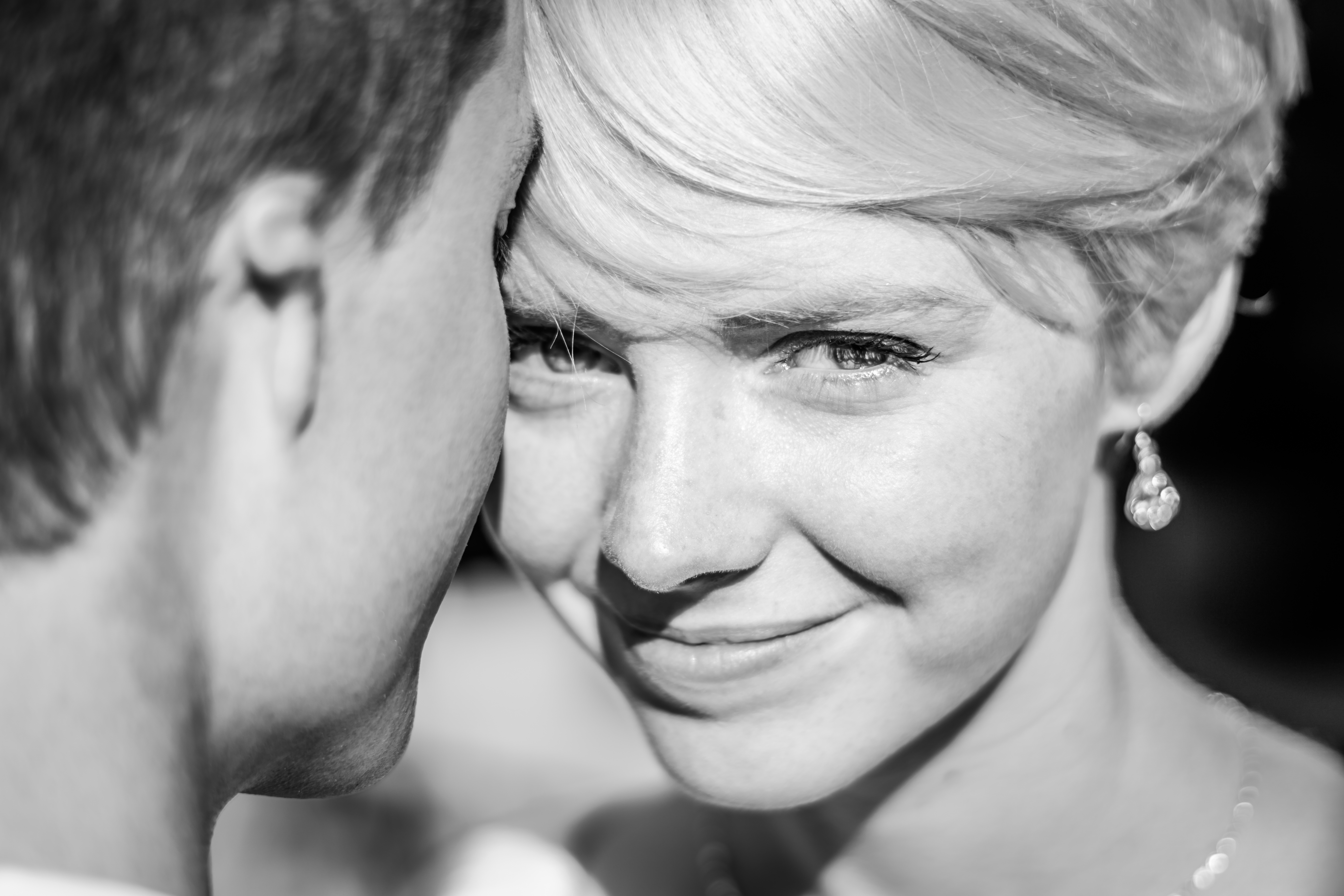 black and white wedding photo by David Stark